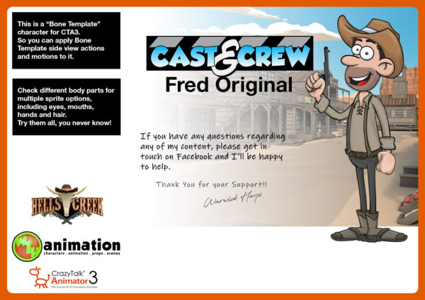 cast & crew - Original Fred information sheet